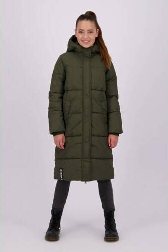 Raizzed gewatteerde winterjas Tina donker armygroen Meisjes Polyester Capuchon 176 - Foto 2