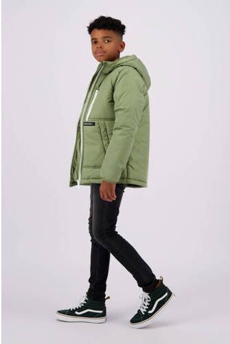Raizzed gewatteerde winterjas Troy olijfgroen Jongens Polyester Capuchon 104 - Foto 2