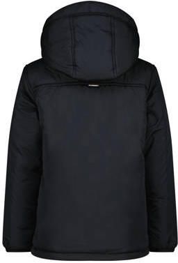 Raizzed gewatteerde winterjas Troy zwart Jongens Polyester Capuchon Effen 110