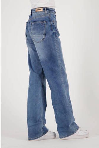 Raizzed high waist wide leg jeans Mississippi mid blue stone Blauw Meisjes Stretchdenim 104 - Foto 4