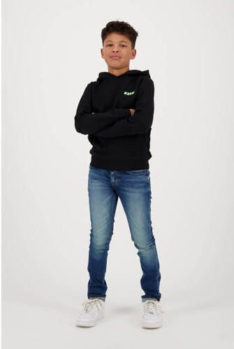 Raizzed hoodie Bernando met tekst zwart Sweater Tekst 116 - Foto 3