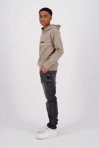 Raizzed hoodie Devrim met tekst beige Sweater Tekst 152 - Foto 3