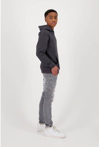Raizzed hoodie Kenan met backprint antraciet Sweater Grijs Backprint 104 - Foto 2