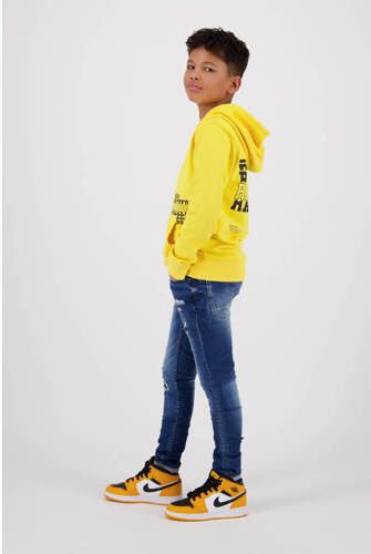 Raizzed hoodie Kenan met tekst geel Sweater Tekst 104 - Foto 4