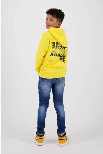 Raizzed hoodie Kenan met tekst geel Sweater Tekst 104 - Foto 3