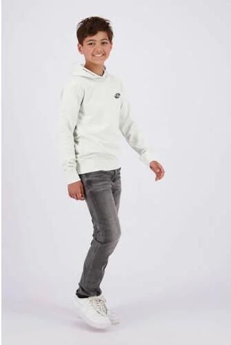 Raizzed hoodie Nezar met backprint greige Sweater Grijs Backprint 152 - Foto 3