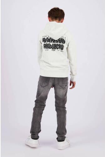 Raizzed hoodie Nezar met backprint greige Sweater Grijs Backprint 152 - Foto 2