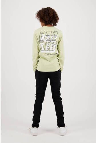 Raizzed longsleeve Cork met backprint zachtgroen Jongens Katoen Ronde hals 116 - Foto 2
