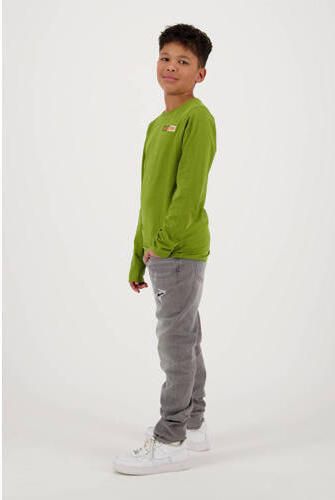 Raizzed longsleeve Jayden met tekst groen Jongens Katoen Ronde hals Tekst 116 - Foto 3
