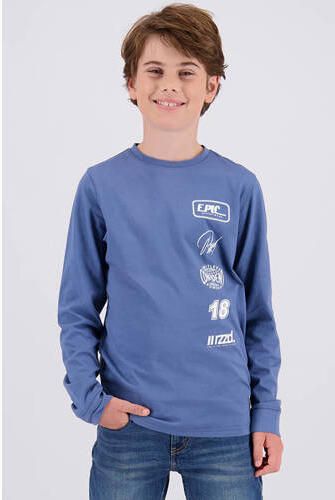 Raizzed longsleeve met tekst blauw Jongens Katoen Ronde hals Tekst - Foto 3