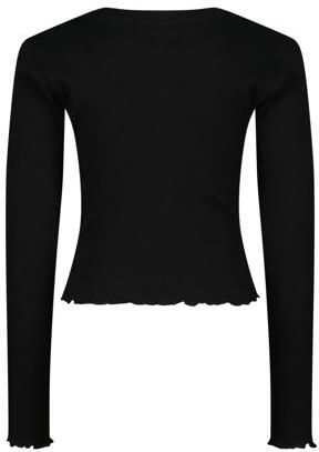Raizzed longsleeve Rosie zwart Meisjes Stretchkatoen Ronde hals Effen 104 - Foto 3