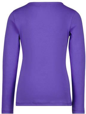 Raizzed longsleeve Xana paars Meisjes Katoen Ronde hals Effen 104 - Foto 3