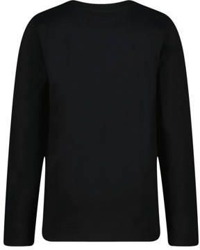 Raizzed longsleeve zwart Jongens Katoen Ronde hals Effen 104