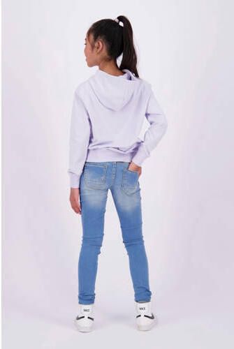 Raizzed skinny jeans Chelsea Crafted met slijtage mid blue stone Blauw Meisjes Stretchdenim 128 - Foto 4