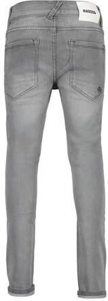 Raizzed skinny jeans Tokyo Crafted met slijtage mid grey stone Grijs Jongens Stretchdenim 170
