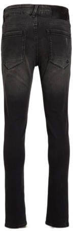 Raizzed skinny jeans Tokyo Crafted met slijtage vintage black Zwart Jongens Stretchdenim 170 - Foto 4