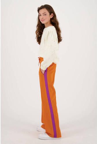 Raizzed sweater Dorsa met all over print ecru oranje Wit All over print 104 - Foto 3