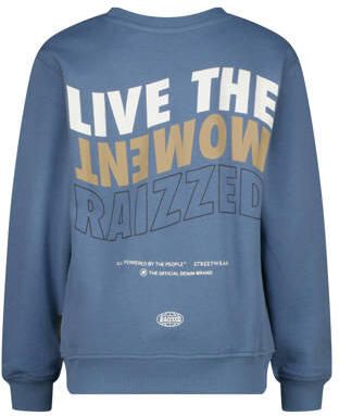 Raizzed sweater met backprint blauw Logo - Foto 5