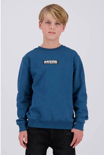 Raizzed sweater met logo blauw Logo | Sweater van - Foto 3
