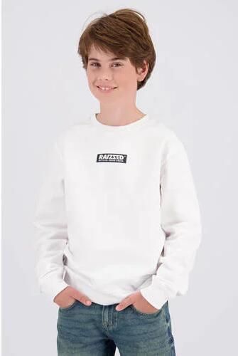 Raizzed sweater met logo wit Logo | Sweater van - Foto 3