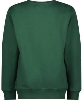 Raizzed sweater Monroe met printopdruk donkergroen Printopdruk 104