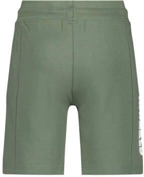 Raizzed sweatshort Djordy met logo olijfgroen Korte broek Jongens Katoen 152