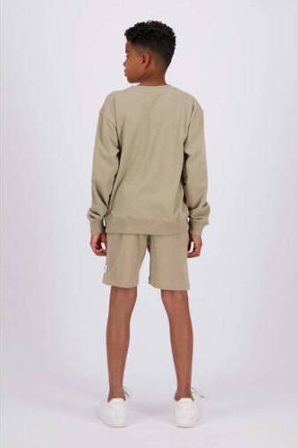 Raizzed sweatshort Rennes zand Korte broek Beige Effen 140