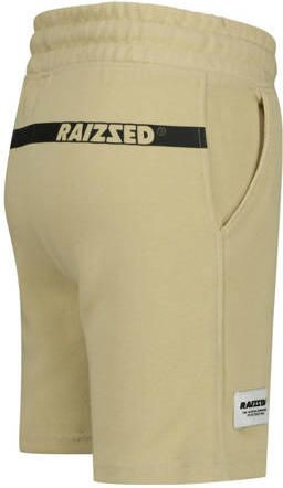 Raizzed sweatshort Rosh met logo lichtzand Korte broek Beige Logo 152