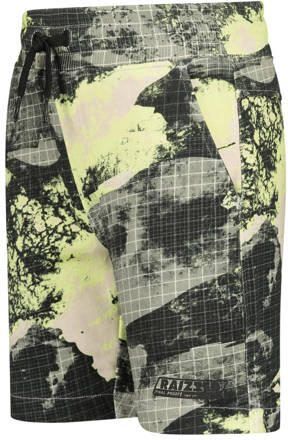 Raizzed sweatshort Waco met all over print geel zand zwart Korte broek 128 - Foto 2