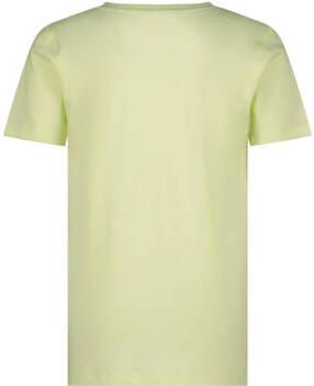 Raizzed T-shirt Augsburg met logo lichtgeel Jongens Katoen Ronde hals Logo 128 - Foto 3