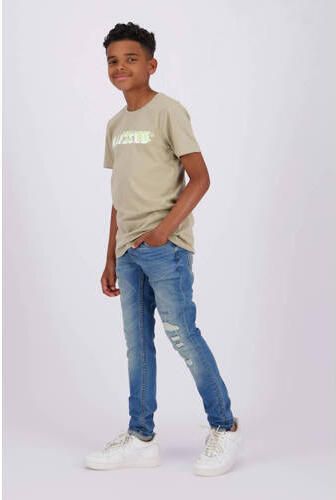 Raizzed T-shirt Augsburg met logo zand Beige Jongens Katoen Ronde hals 140 - Foto 2