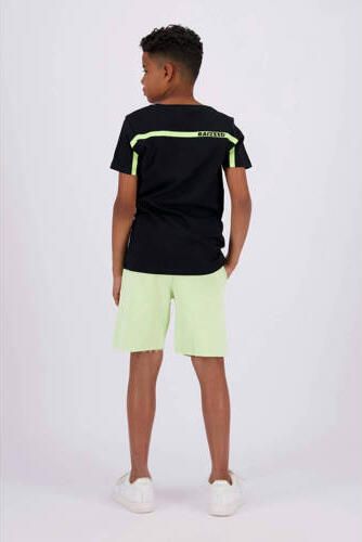 Raizzed T-shirt Bannu zwart geel Jongens Katoen Ronde hals Meerkleurig 164