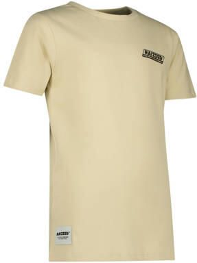 Raizzed T-shirt Beckley met printopdruk beige Jongens Katoen Ronde hals 128 - Foto 2