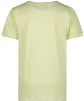 Raizzed T-shirt Beckley met printopdruk lichtgeel Jongens Katoen Ronde hals 152 - Foto 2