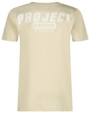 Raizzed T-shirt Biraro met backprint beige Jongens Katoen Ronde hals Backprint 128