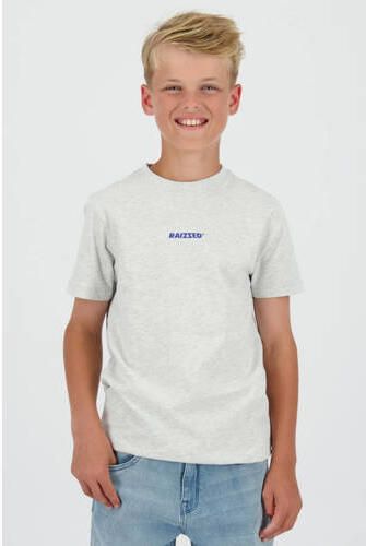 Raizzed T-shirt grijs melange Jongens Katoen Ronde hals Logo - Foto 3