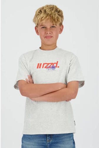 Raizzed T-shirt grijs melange Jongens Katoen Ronde hals Logo - Foto 3