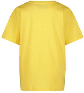 Raizzed T-shirt Halston met printopdruk geel Jongens Katoen Ronde hals 128