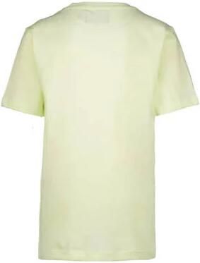 Raizzed T-shirt Hamilton met logo zacht limegroen Jongens Katoen Ronde hals 128