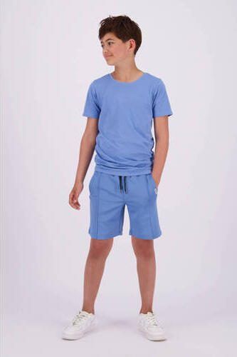 Raizzed T-shirt Harell met logo middenblauw Jongens Katoen Ronde hals Logo 176 - Foto 3