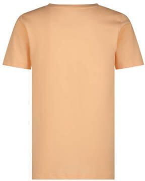Raizzed T-shirt Harell met logo zachtoranje Jongens Katoen Ronde hals Logo 128