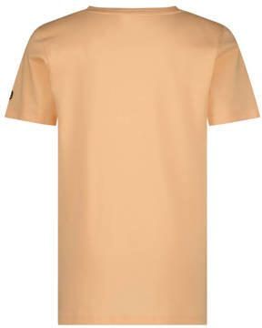 Raizzed T-shirt Helix met printopdruk zachtoranje Jongens Katoen Ronde hals 164 - Foto 3