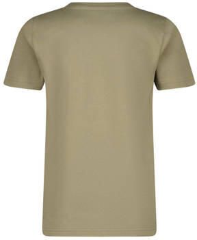 Raizzed T-shirt Hon zacht olijfgroen zwart Jongens Katoen Ronde hals Meerkleurig 176 - Foto 3