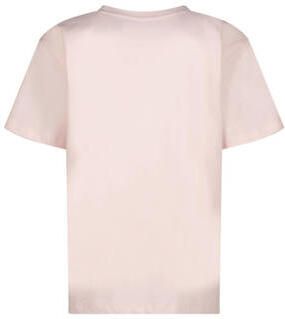 Raizzed T-shirt Hush met printopdruk roze wit Grijs Jongens Katoen Ronde hals 128