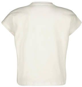 Raizzed T-shirt Lena met tekst wit Meisjes Katoen Ronde hals Tekst 128