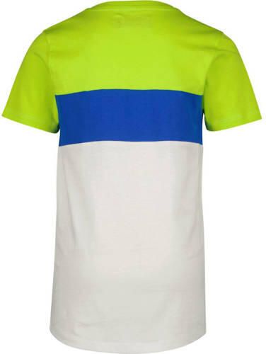 Raizzed T-shirt wit geel blauw Jongens Stretchkatoen Ronde hals Meerkleurig 104 - Foto 2