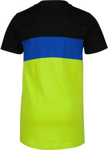 Raizzed T-shirt zwart blauw limegroen Jongens Stretchkatoen Ronde hals 104 - Foto 2