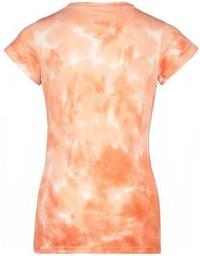 Raizzed tie-dye T-shirt Denpasar oranje wit Meisjes Katoen Ronde hals Tie-dye 116 - Foto 2