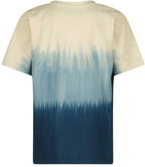 Raizzed tie-dye T-shirt Haven donkerblauw lichtblauw ijsblauw Jongens Katoen Ronde hals 152 - Foto 3