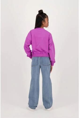 Raizzed top Bodi paars Meisjes Stretchkatoen Ronde hals Effen 128 - Foto 3